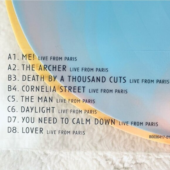 NEW Sealed Taylor Swift Live From Paris 2LP Heart-Shaped Vinyl SOLD OUT - Picture 8 of 8